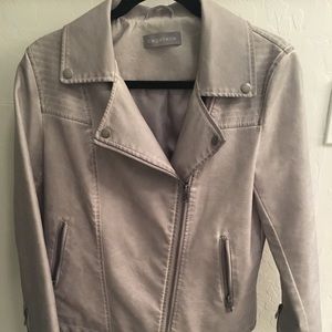 Leather jacket. Super soft light grey.